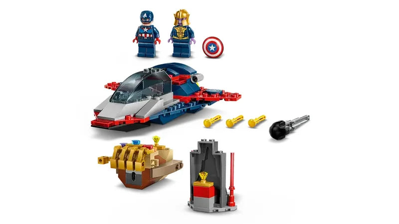 LEGO Captain America and Thanos with ship, blasters, and buildable scene – Ireland