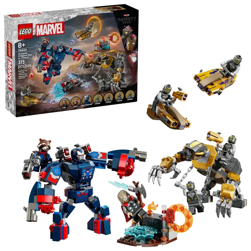 LEGO Marvel Avengers Thor vs. Chitauri box front with mechs and minifigs – Ireland
