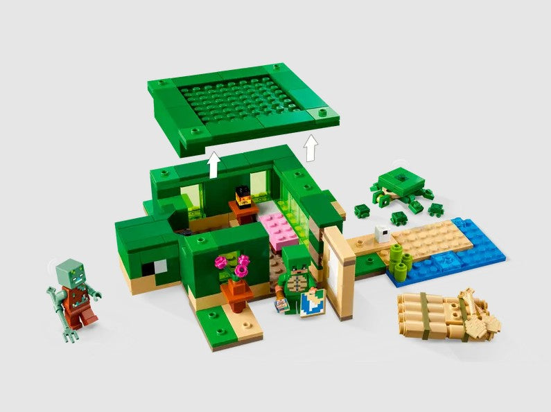 LEGO Minecraft Turtle Beach House interior with lift-off roof – Set 21254 Ireland