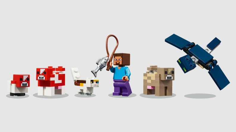 LEGO Minecraft 21270 characters – Steve, mooshrooms, cat, and phantom – Ireland
