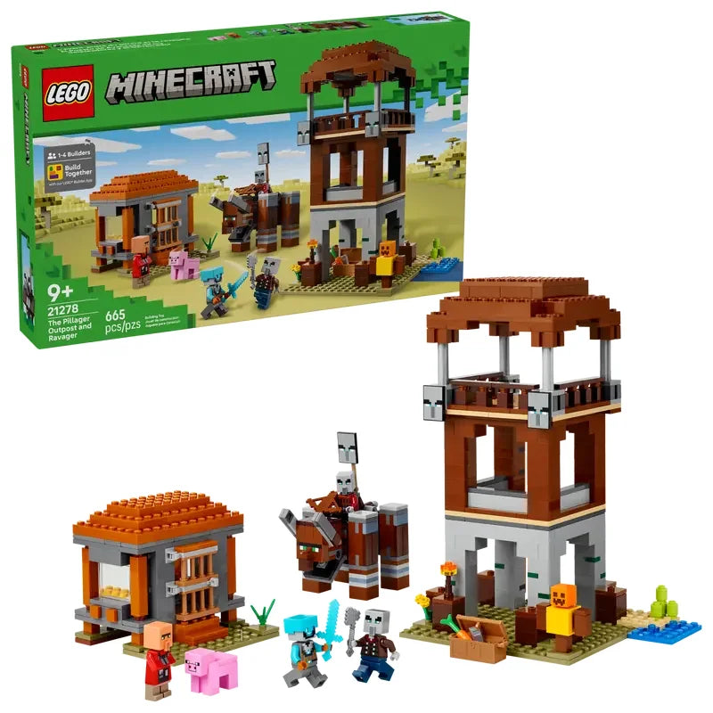 Lego Minecraft - The Pillager Outpost and Ravager