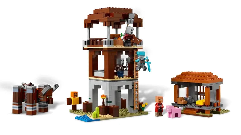 Lego Minecraft - The Pillager Outpost and Ravager