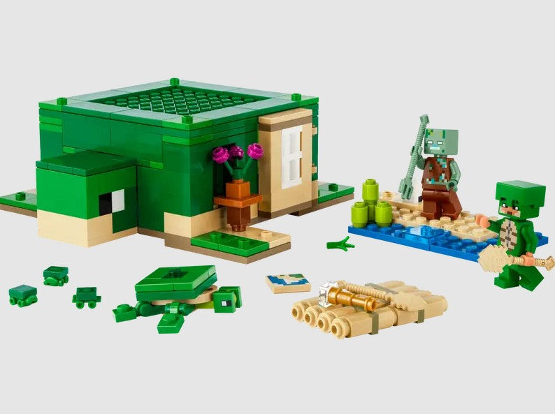 LEGO Minecraft Turtle Beach House 21254 with characters and turtles – Ireland