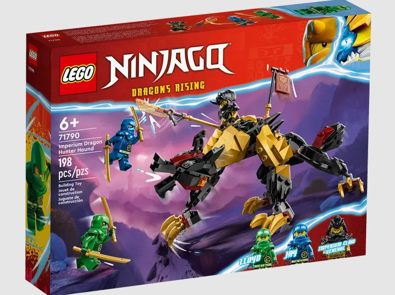 Front box art of LEGO Ninjago 71790 Imperium Dragon Hunter Hound set Ireland