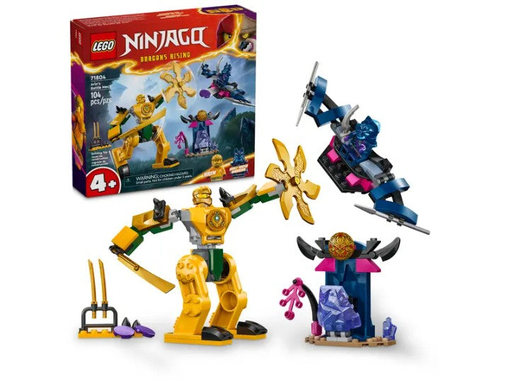 LEGO Ninjago Arin’s Battle Mech 71804 box with contents – Ireland