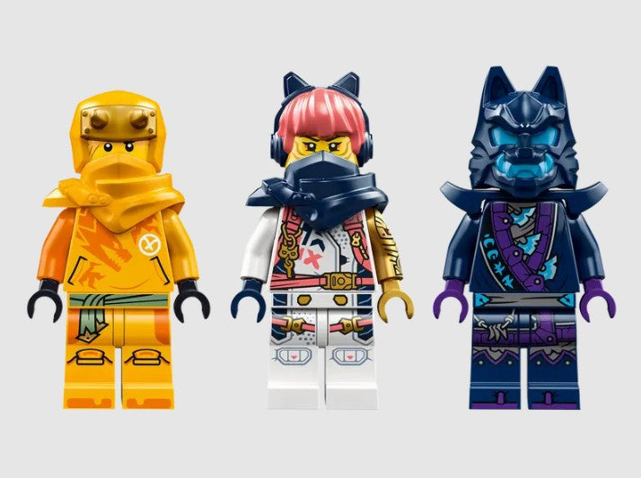 LEGO Ninjago Arin, Sora, and Wolf Mask Warrior minifigures from set 71810 Ireland