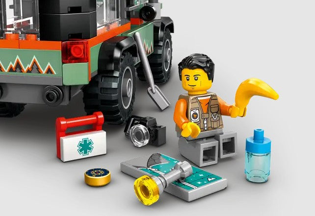 LEGO Off-Road 4x4 Mountain Truck 60447 accessories including boomerang and tools in Ireland