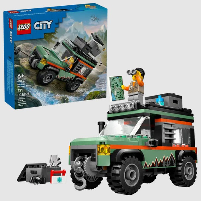 LEGO Off-Road 4x4 Mountain Truck 60447 box with vehicle and accessories in Ireland