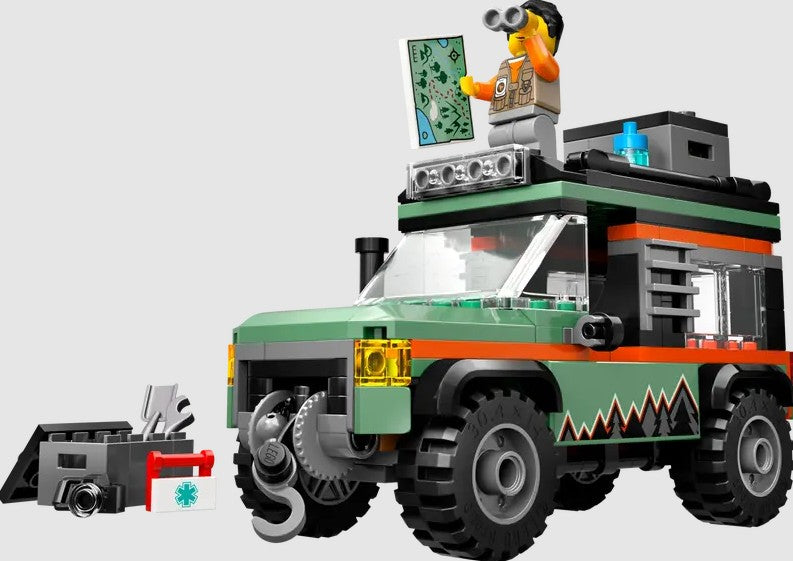 LEGO Off-Road 4x4 Mountain Truck 60447 with adventurer minifigure and gear in Ireland