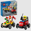 LEGO City Pizza vs. Fire Truck Race Car Pack 60458 box and set Ireland