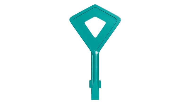 Green LEGO key from the Rapunzel's Mini Tower set