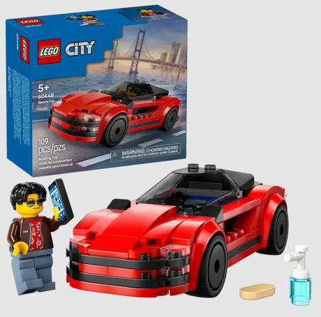 LEGO Red Sports Car 60448 set box front – Ireland