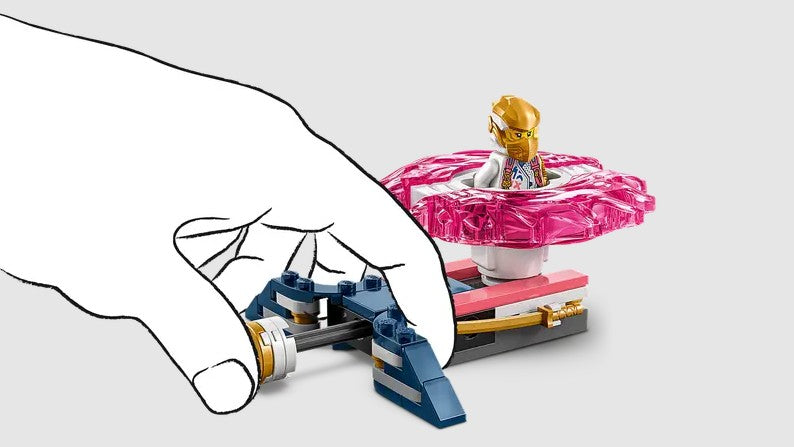 LEGO Ninjago Sora Spinjitzu spinner launcher close-up – LEGO 71824 Ireland