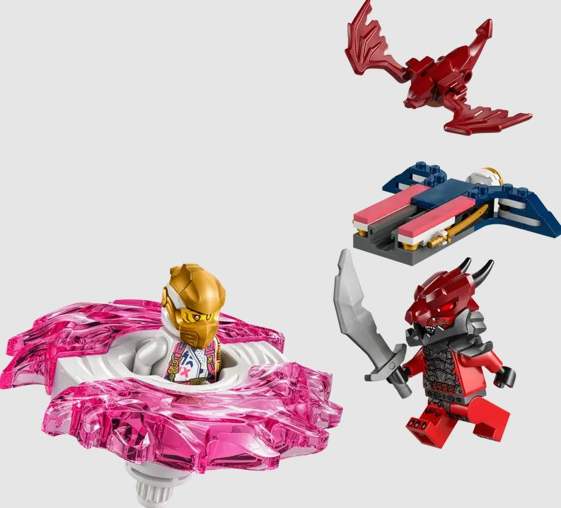 LEGO Sora Dragon Spinjitzu Spinner set 71824 showing Sora spinning into action – Ninjago toy Ireland