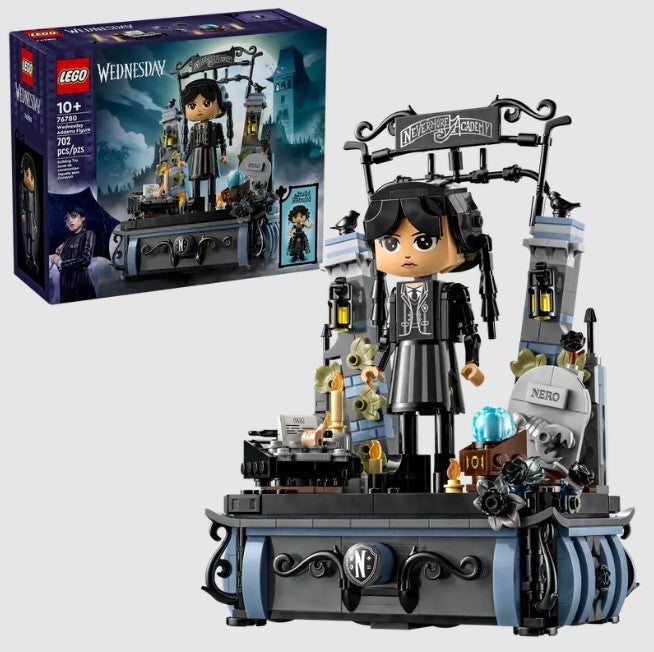 LEGO Wednesday Addams 76780 box and full build view – ToyTown.ie Ireland