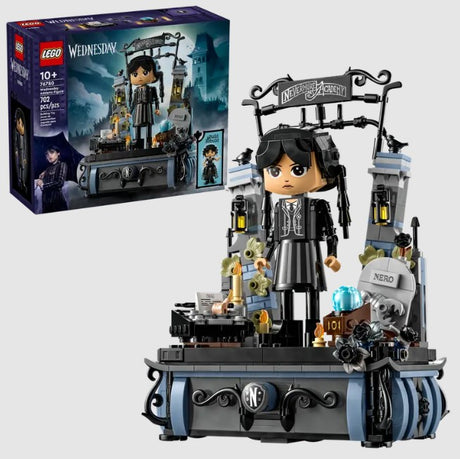LEGO Wednesday Addams 76780 box and full build view – ToyTown.ie Ireland