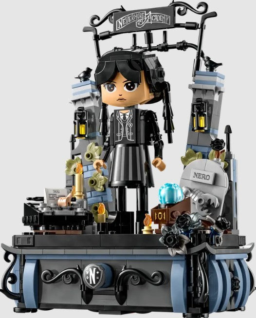 LEGO Wednesday Addams Figure 76780 with Nevermore Academy gate – ToyTown.ie Ireland