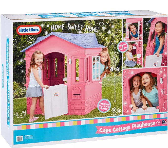 Retail packaging for Little Tikes Cape Cottage Pink Playhouse - ToyTown.ie Ireland