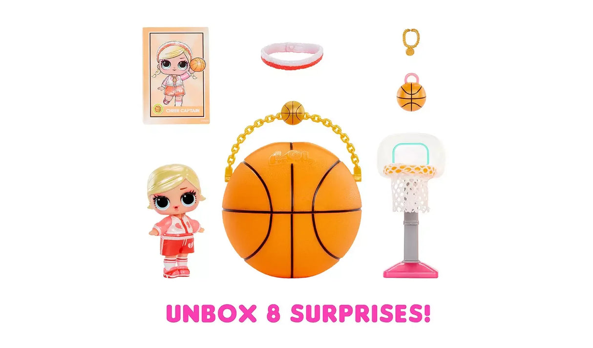 LOL Surprise All Star Sports Vault unboxing set with basketball doll and surprises in Ireland