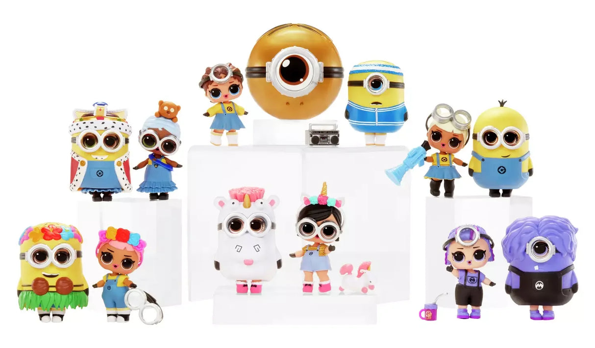 LOL Surprise Minions collection with dolls in costumes and Minion characters in Ireland