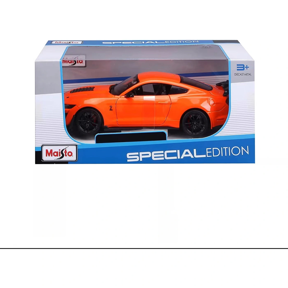 Maisto 2020 Ford Mustang Shelby GT500 in Special Edition retail packaging