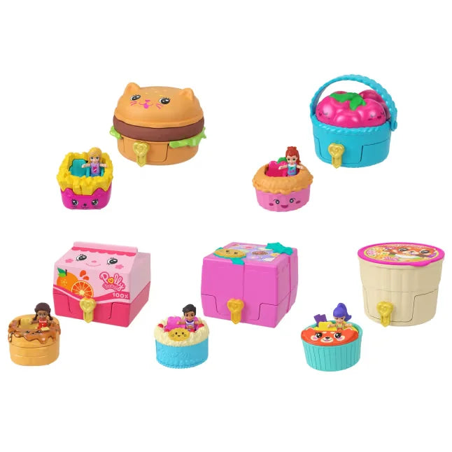 Assorted Polly Pocket Tiny Take Out Reveal items with food vehicles – Ireland