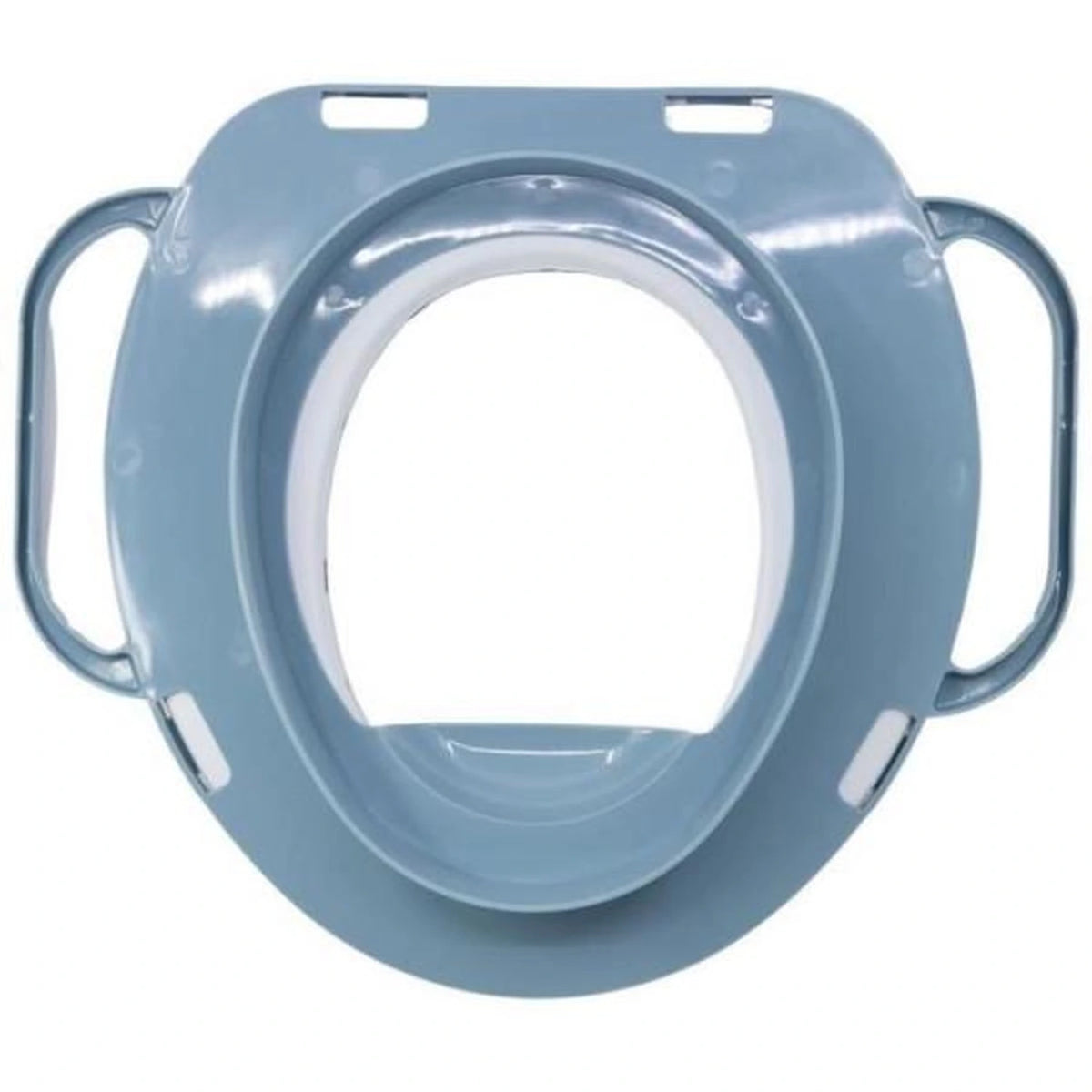 Mickey Mouse Soft Toilet Trainer underside with blue side handles