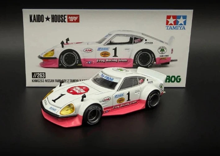 Mini GT Nissan Fairlady Z Tamiya x Kaido House The Frog V1 with numbered presentation box