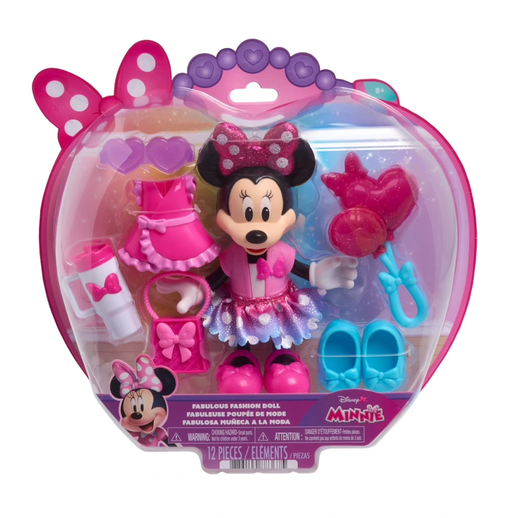 Minnie Mouse Fabulous Fashion Doll in retail packaging