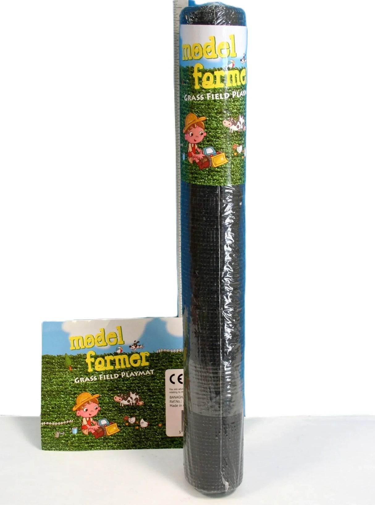 Model Farmer grass field playmat in wrapped display packaging