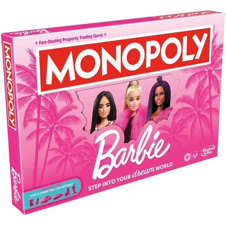 Monopoly Barbie Edition board game box with pink theme Ireland