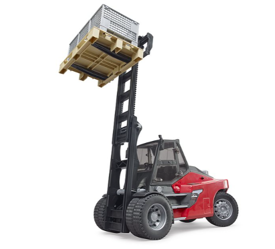 Bruder Linde HT160 Stacker with Pallet and 3 Cages