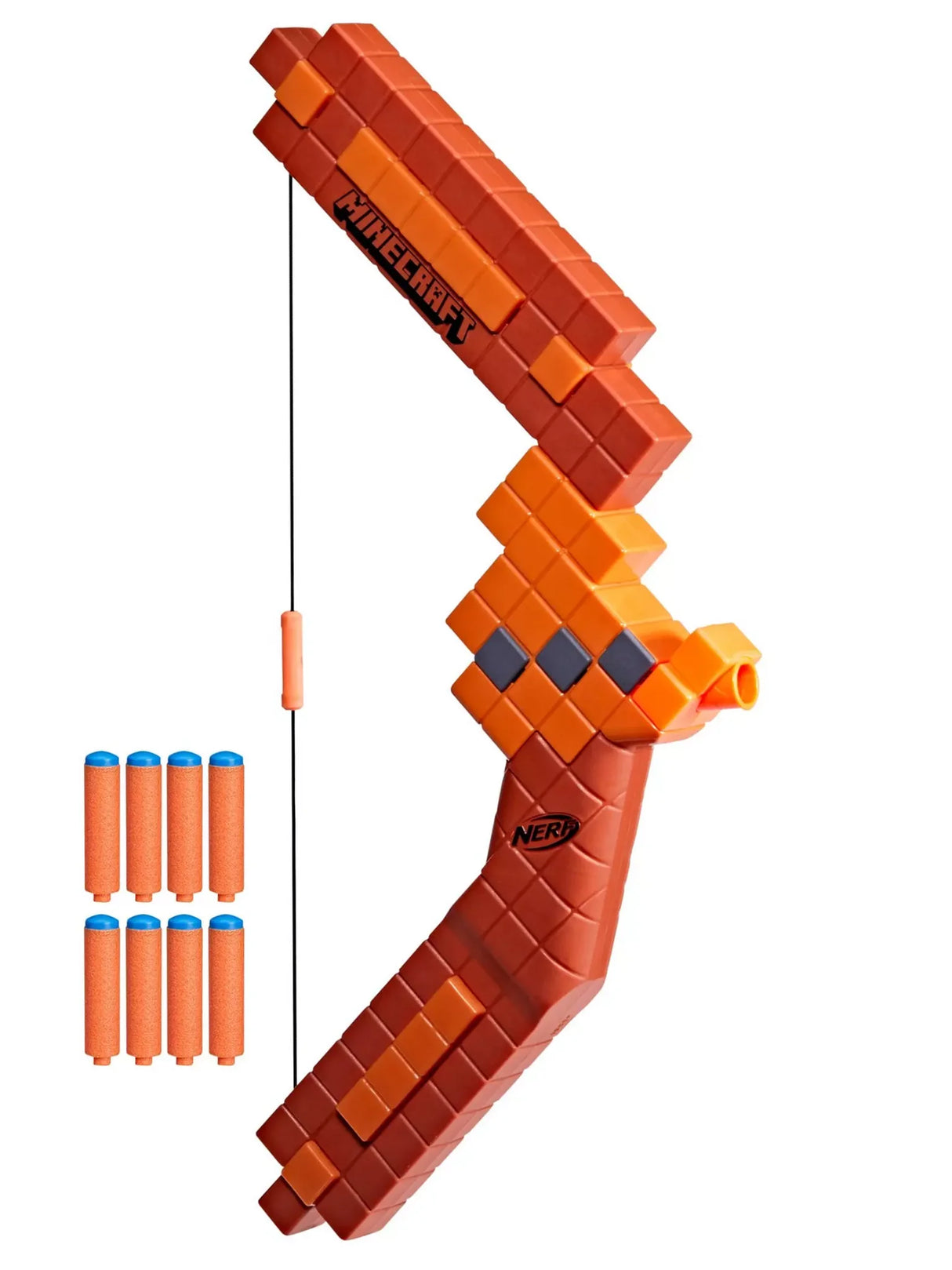 Orange Nerf Minecraft Bow with string priming and 8 included darts in Ireland