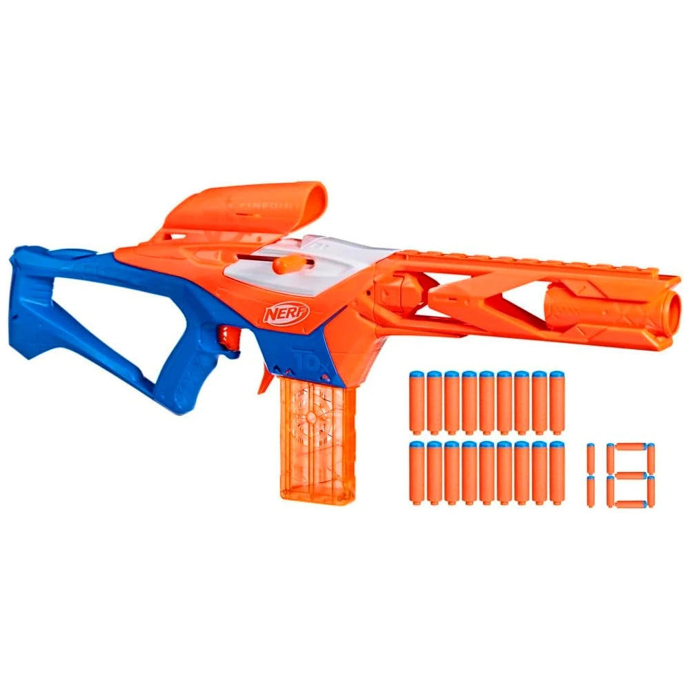 NERF N Series Pinpoint blaster with 18 orange N1 darts