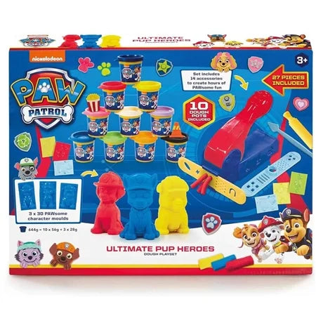 Nickelodeon Paw Patrol Ultimate Pup Heroes Dough Playset front packaging Ireland