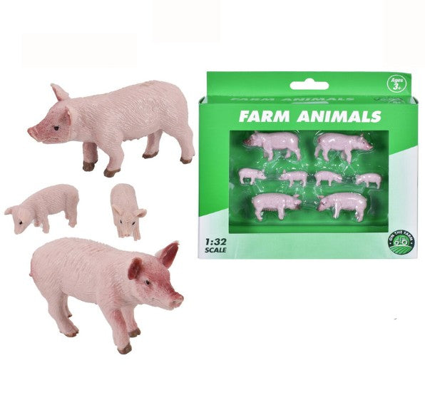 On The Farm Pigs & Piglets Set (Model: TY5570) 1:32 Scale Toy - Ireland