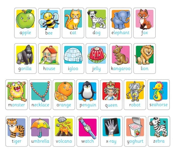 Full set of Orchard Toys Alphabet Flashcards from A to Z - Ireland