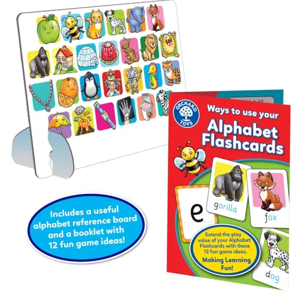 Orchard Toys Alphabet Flashcards with alphabet board and booklet - Ireland