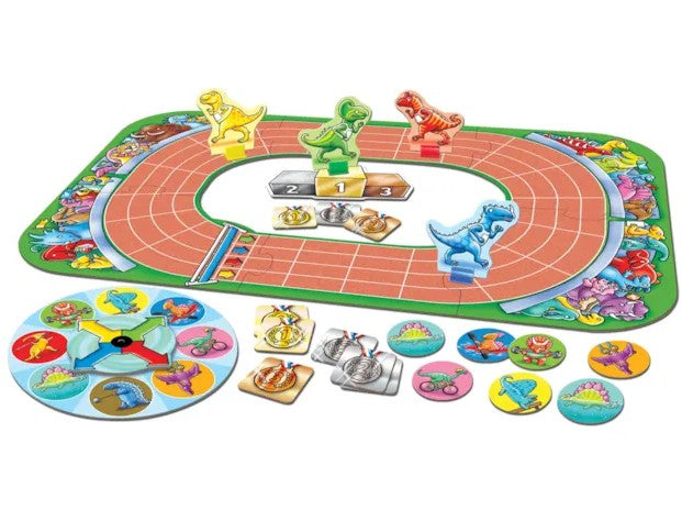 Orchard Toys Dinosaur Race game pieces and spinner – Ireland