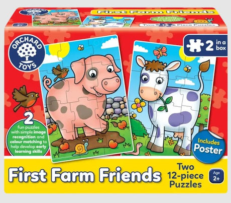 Orchard Toys First Farm Friends box with pig and cow puzzles for children in Ireland