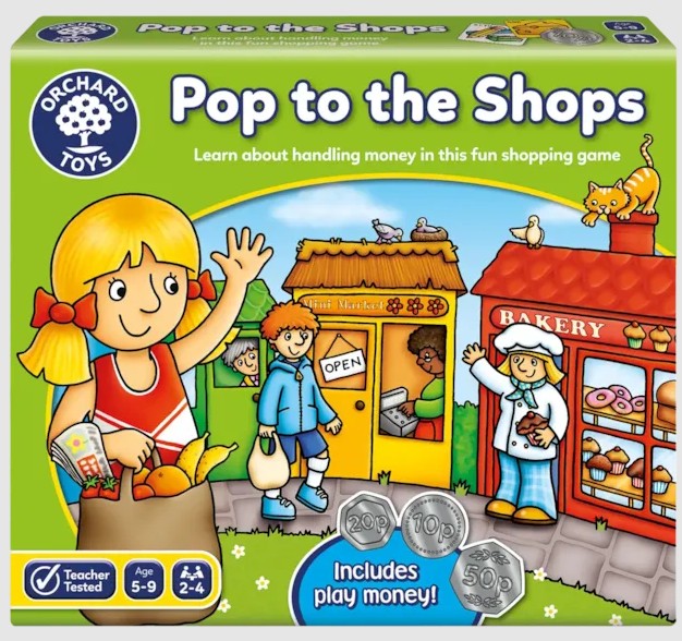 Orchard Toys Pop to the Shops Board Game box cover Ireland