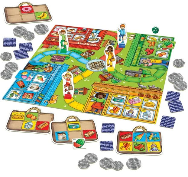 Orchard Toys Pop to the Shops board game layout Ireland