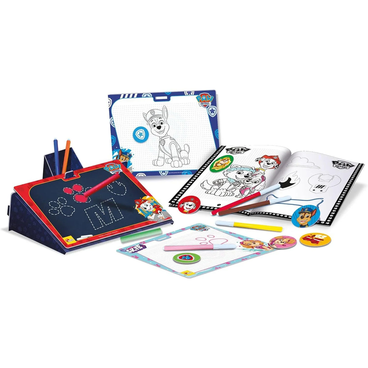 PAW Patrol colouring and drawing activity set with boards, booklets, pens and chalks Ireland