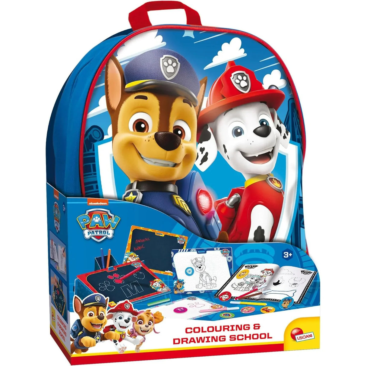 PAW Patrol Colouring and Drawing School Backpack with Chase and Marshall design Ireland