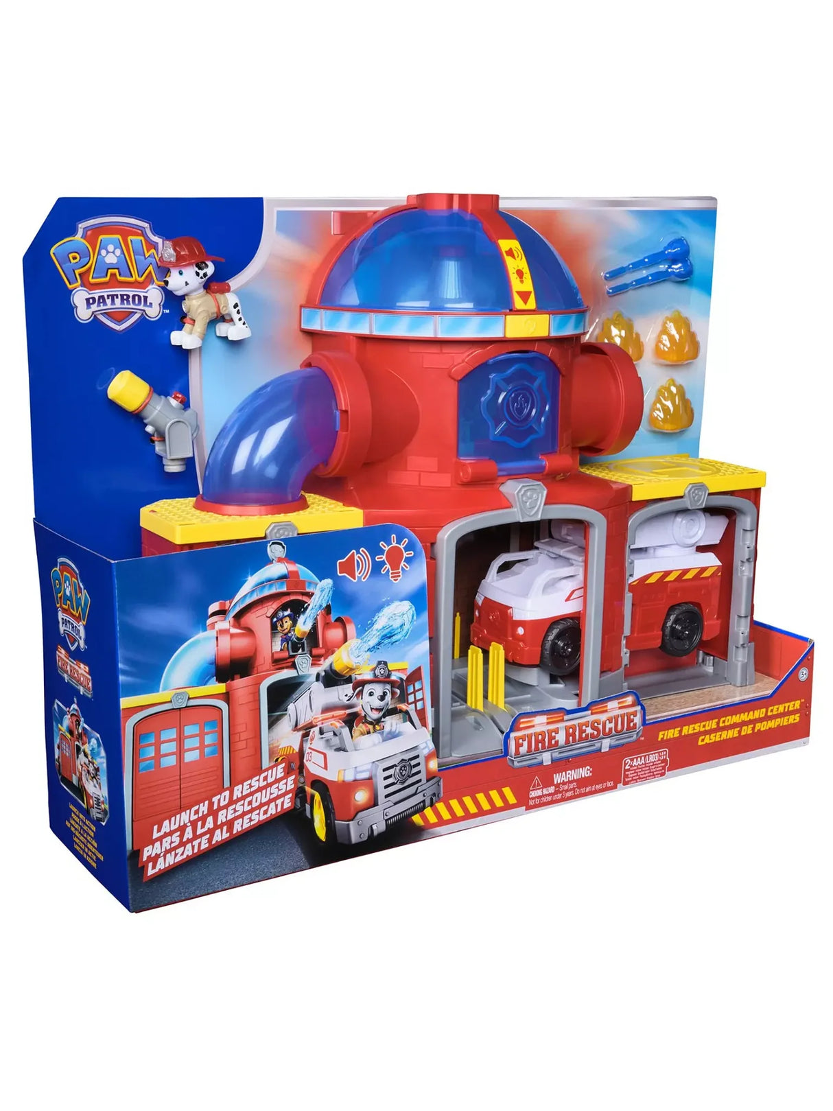 Paw Patrol Fire Rescue Command Center playset in retail packaging box – Ireland.