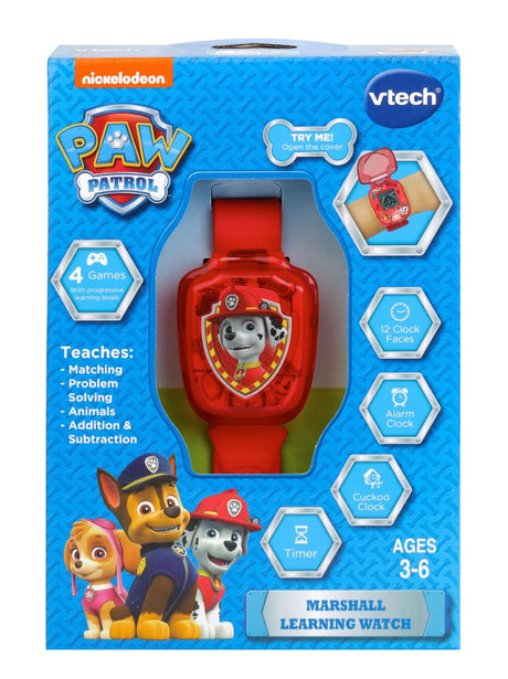 VTech PAW Patrol Marshall Learning Watch packaging box with Chase, Skye and Ryder – Ireland