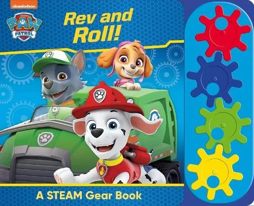 PAW Patrol Rev and Roll STEAM Gear Book with Rocky, Marshall, and Skye – Ireland
