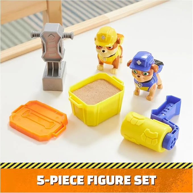 Paw Patrol Build It Pack with Kinetic Sand and accessories on table in Ireland