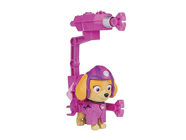 Skye figure in pink outfit with backpack launcher
