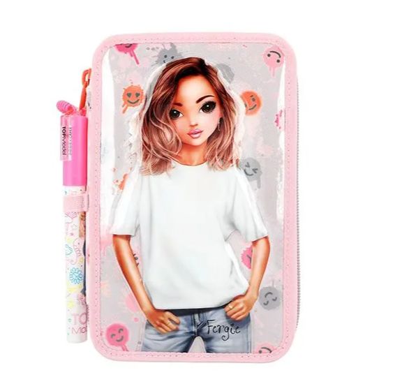 TOPModel Triple Pencil Case with Marker 12262